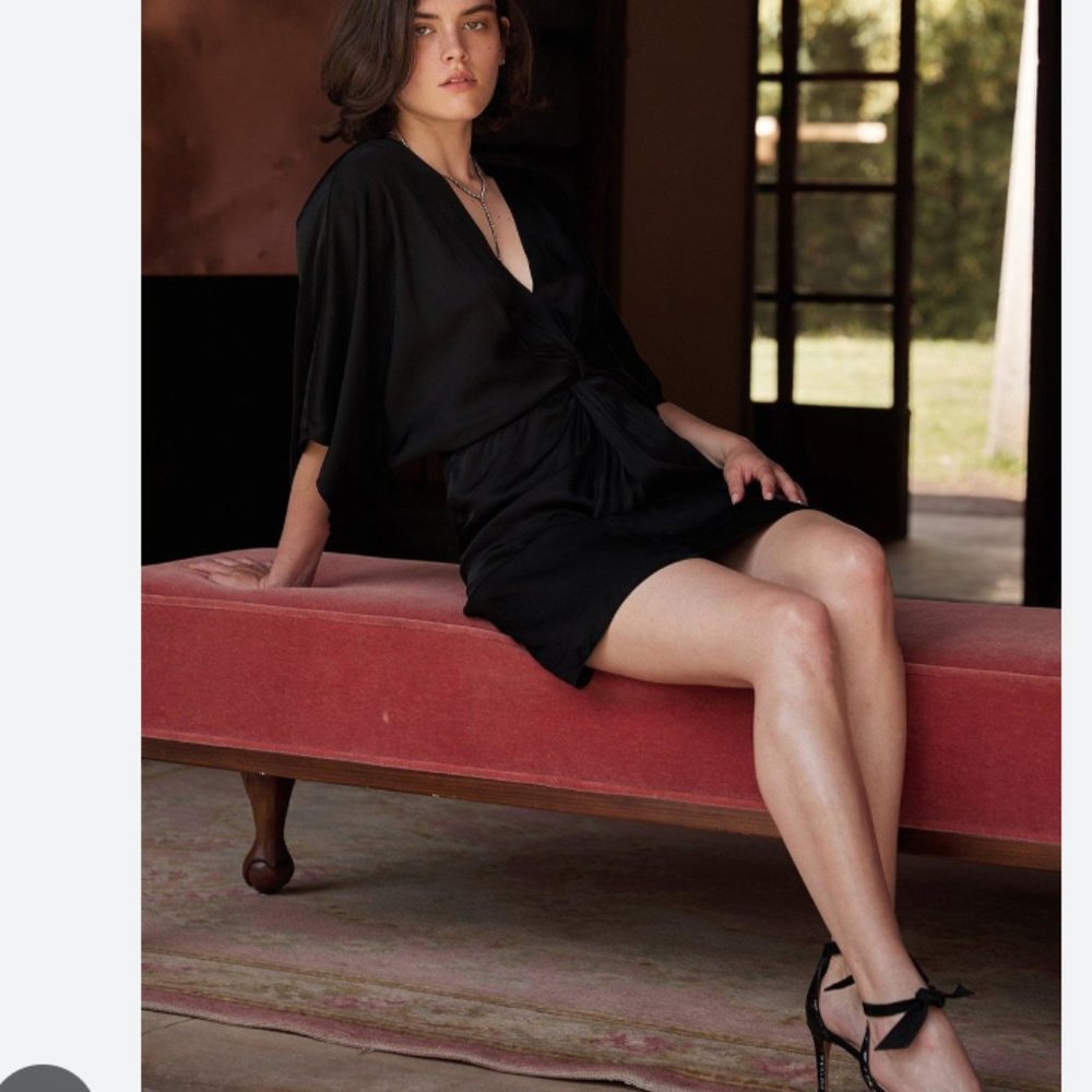 Velvet by Graham & Spencer Satin Knotted Dress